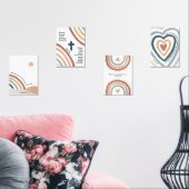 水の色bohoキリスト教の子供の聖書の詩セット (リビング)