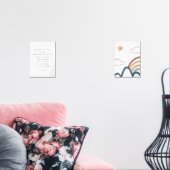 水の色bohoジョン3:16山のポスター (リビング)