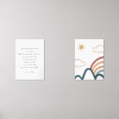 水の色bohoジョン3:16山のポスター (正面)