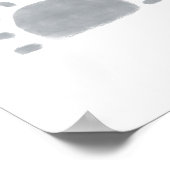 水の色bohoミニマリストサンポスター ポスター (角)