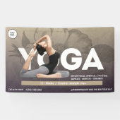 水の色bohoヨガ仲介インストラクターヒーラー 横断幕 (横)