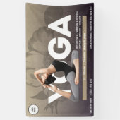 水の色bohoヨガ仲介インストラクターヒーラー 横断幕 (縦)