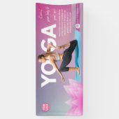 水の色bohoヨガ仲介インストラクターヒーラー 横断幕 (縦)