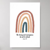 水の色boho強く勇気のあるポスター ポスター (正面)