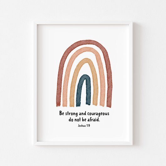 水の色boho強く勇気のあるポスター ポスター