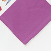 水の色boho rainbows子供パーソナライズされたたち フリースブランケット (角)