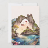 水の色Carraibean宛先ウェディングインビタティ 招待状 (裏面)