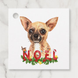 水の色Chihuahuaノールクリスマス フェイバータグ