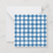 水の色Chinoiserieクリスマスレッドボウトピアリー ノートカード (裏面)