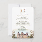 水の色English Manor結婚の情報/詳細カード 招待状 (正面)