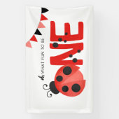 水の色Ladybugああ何のおもしろいは1つのパーティー 横断幕 (縦)