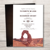 水の色Moab Arches Parkユタ結婚州の侵略 招待状