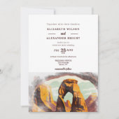 水の色Moab Arches Park Utah日付を保存 招待状 (正面)