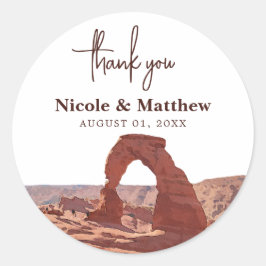 水の色Moab Arches Park Utah結婚の感謝してい君 ラウンドシール