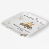 水の色S'moreベビーシャワー ペーパープレート (傾斜あり)