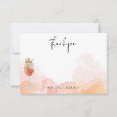 水の色Spritz Orangeありがとうありがとう サンキューカード (正面)