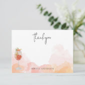 水の色Spritz Orangeありがとうありがとう サンキューカード (スタンド正面)