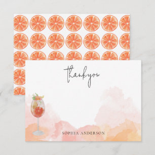 水の色Spritz Orangeありがとうありがとう サンキューカード