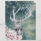 水の色StagオンMonet's Morning Seineスクラップブック (正面/裏面)