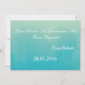 水の色Suitupあなたは私のgroomsmanになる 招待状 (裏面)