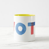 水の色VOTEコーヒーマグ ツートーンマグカップ (中央)