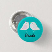 水の花嫁ボタンの愛鳥 缶バッジ (正面&裏面)