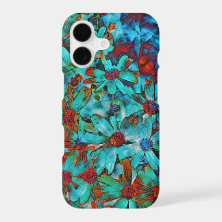 水の赤いケシによってはiPhone 7のプラスの箱が開花します
