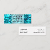 水の輝きスイミングプールサービス写真旅行 スキニー名刺 (正面/裏面)