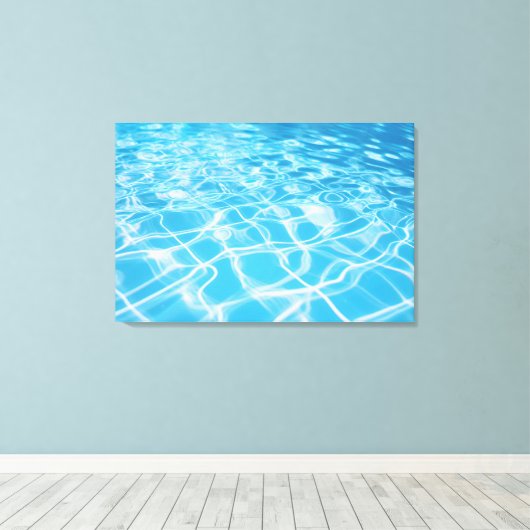 水の透明度の反射 キャンバスプリント (インサイチュ (ウッドフロア))