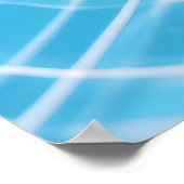 水の透明度の反射 ポスター (角)