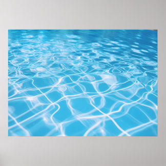 水の透明度の反射 ポスター
