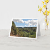 水の道 くもり空、チェルバ、バレンシア、スペイン カード (黄色い花)