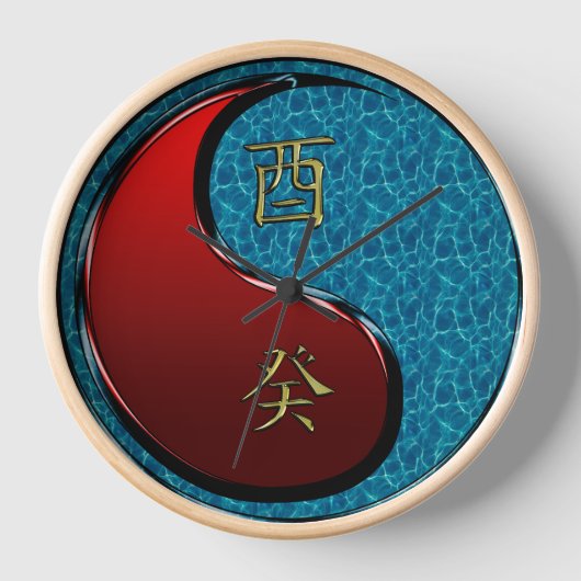 水の酉 壁時計 (正面)