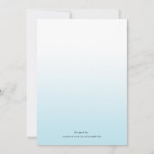 水の金ゴールドのグリッターのパイナップルブライダルシャワーカード 招待状 (裏面)