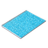 水の青いきらめくのグリッター ノートブック (左側)