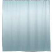 水の青いグラデーション シャワーカーテン (正面)