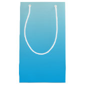 水の青いグラデーション スモールペーパーバッグ (正面)