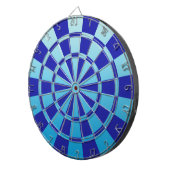 水の青いグラデーション ダーツボード (正面右)
