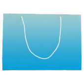 水の青いグラデーション ラージペーパーバッグ (裏面)