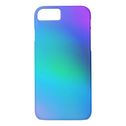 水の青いミントおよび紫色の抽象的なiPhone 7の場合 Case-Mate iPhoneケース (裏面)