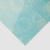 水の青い水彩画のティッシュペーパー 薄葉紙 (詳細)