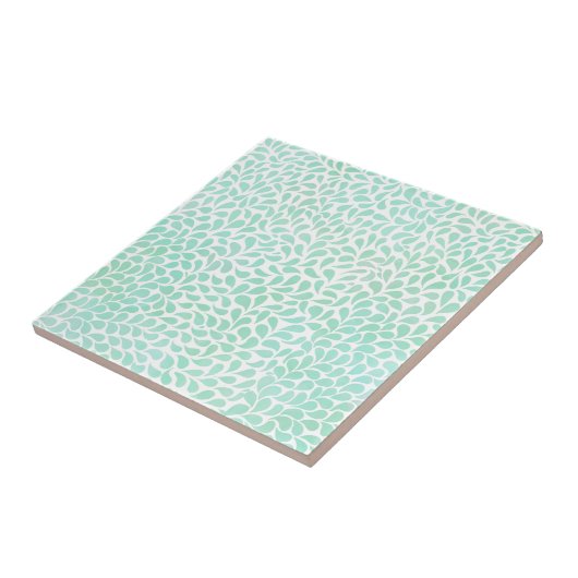 水の青い水彩画はセラミックタイルを落とします タイル (側面)