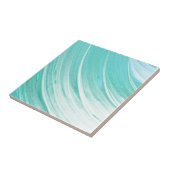 水の青い水彩画パターン タイル (側面)