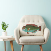 水の青および赤のエキゾチックな熱帯魚 ランバークッション (椅子)