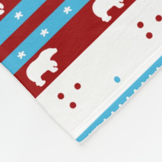 水の青およびMarsalaの素朴な国の冬 フリースブランケット (角)