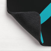 水の青の写実的な飛行機 マウスパッド (コーナー)