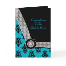 水の青及び黒いダマスク織の宝石の輝き