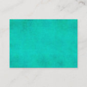 水の青緑の水彩画の紫色の硫酸紙 名刺 (正面)