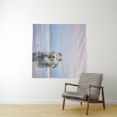 水の静かな体の犬 タペストリー (インサイチュ(横))