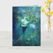 水の高い尼僧 カード (黄色い花)